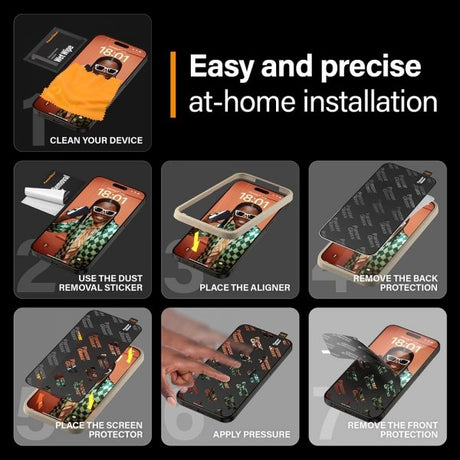 PanzerGlass iPhone 15 Pro Max Skærmbeskytter Ultra-Wide Fit Privacy EasyAligner