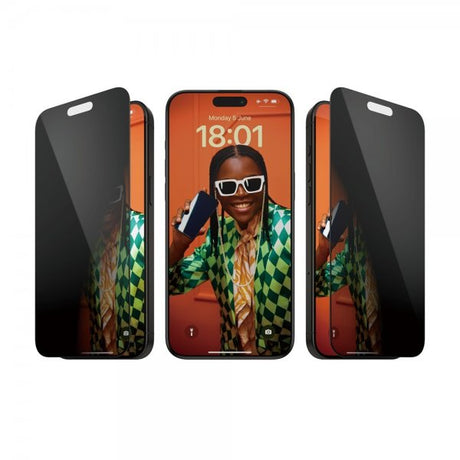 PanzerGlass iPhone 15 Pro Max Skærmbeskytter Ultra-Wide Fit Privacy EasyAligner