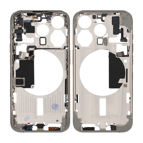 iPhone 15 Pro Mellemskal med smådele OEM - Naturlig titanium