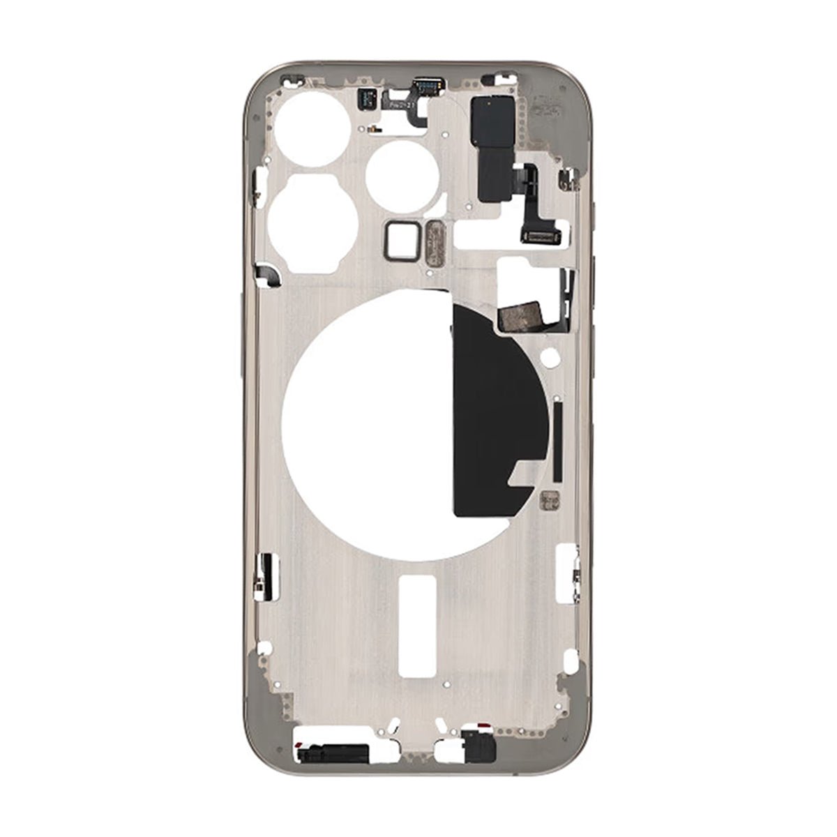 iPhone 15 Pro Mellemskal med smådele OEM - Naturlig titanium