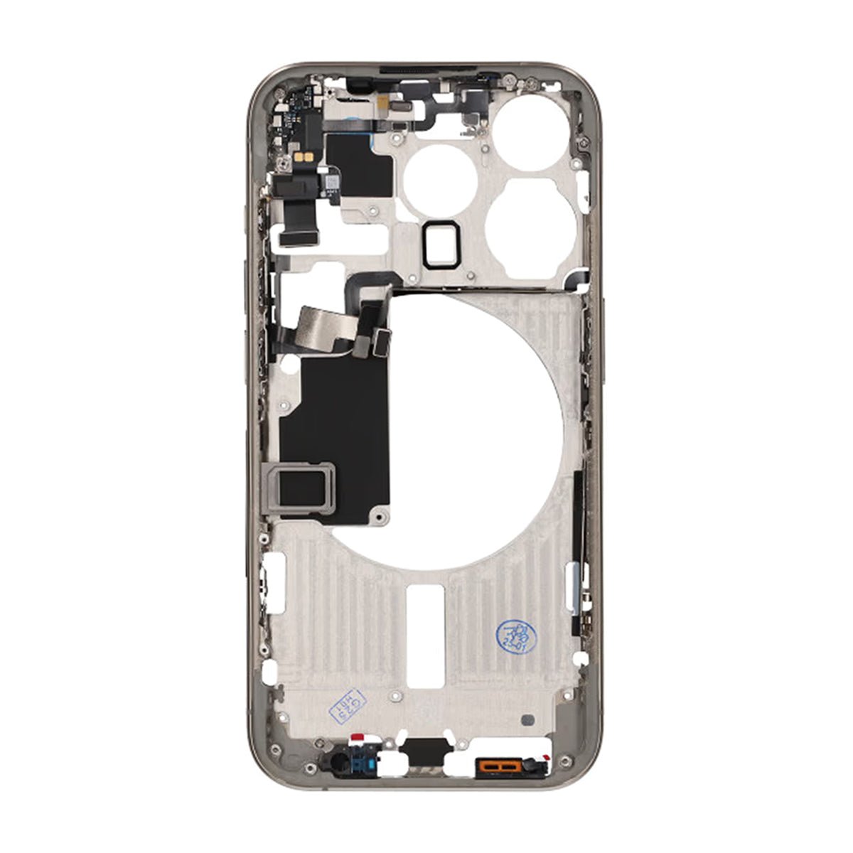 iPhone 15 Pro Mellemskal med smådele OEM - Naturlig titanium