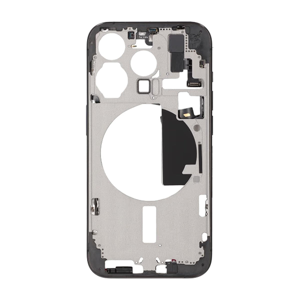 iPhone 15 Pro Mellemskal med smådele OEM - Titaniummat