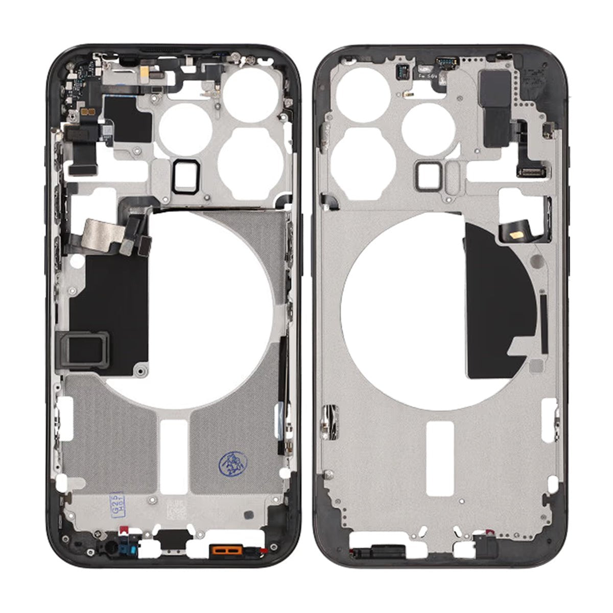 iPhone 15 Pro Mellemskal med smådele OEM - Titaniummat