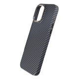 iPhone 15 Pro Cover Kulfiber Mønster Sort