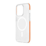 iPhone 15 Pro Cover Bølgepap MagSafe Orange
