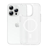 iPhone 15 Pro Cover Bølget MagSafe Transparent