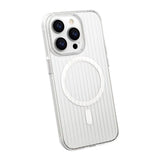 iPhone 15 Pro Cover Bølget MagSafe Transparent