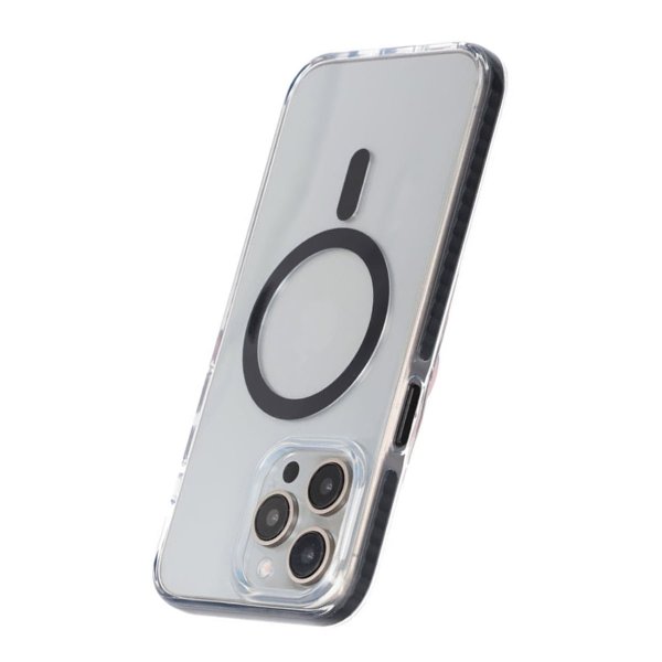 iPhone 15 Pro Cover Stødabsorberende MagSafe Sort