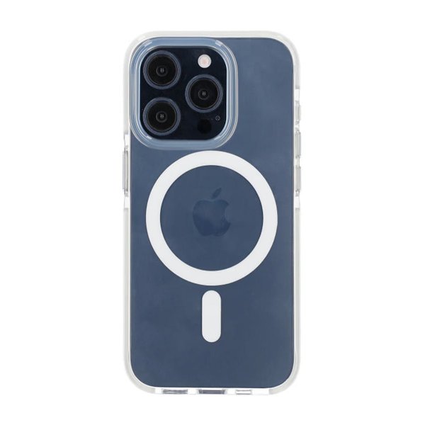 iPhone 15 Pro Cover Stødabsorberende MagSafe Hvid
