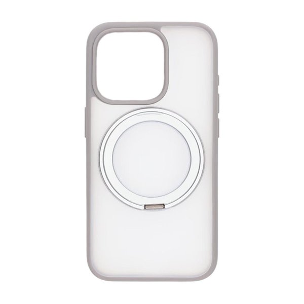 iPhone 15 Pro Cover Roterbart MagSafe Stativ Grå
