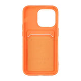 iPhone 15 Pro Cover Kortholder Orange