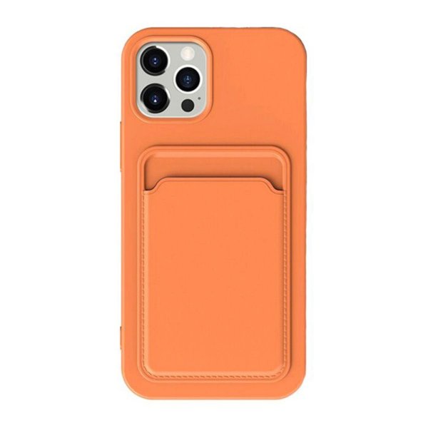 iPhone 15 Pro Cover Kortholder Orange