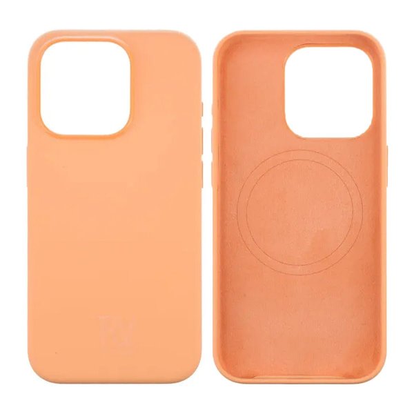 Rvelon iPhone 15 Pro Cover Silikone MagSafe Gul