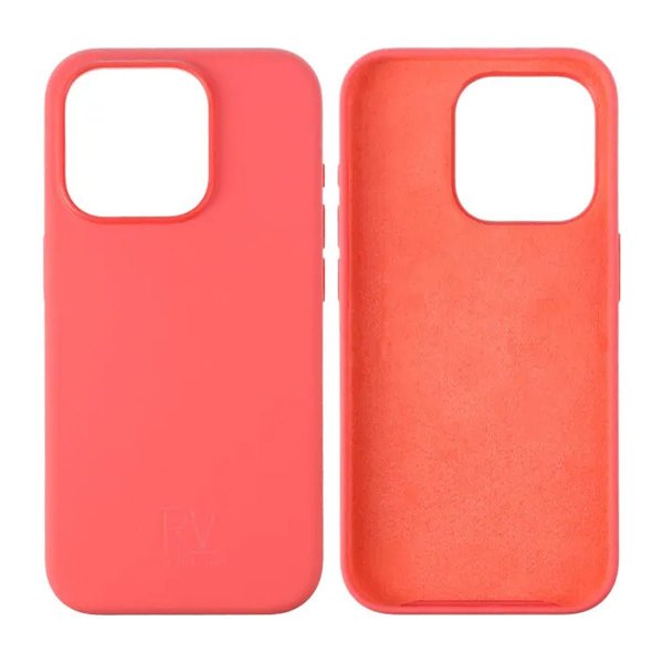 Rvelon iPhone 15 Pro Cover Silikone Rød