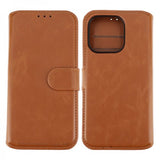 Rvelon iPhone 15 Pro Cover Magnetisk Aftageligt Etui Brun