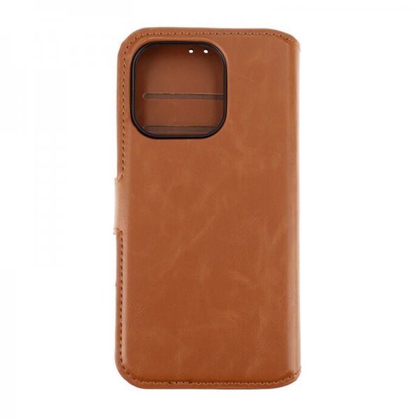 Rvelon iPhone 15 Pro Cover Magnetisk Aftageligt Etui Brun