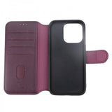 Rvelon iPhone 15 Pro Cover 4 Kortlommer MagSafe Lilla