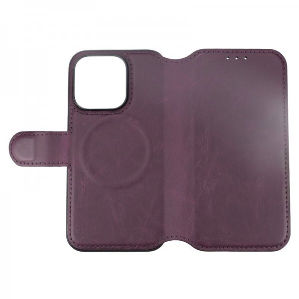 Rvelon iPhone 15 Pro Cover 4 Kortlommer MagSafe Lilla