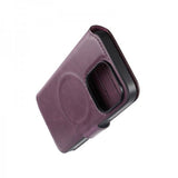 Rvelon iPhone 15 Pro Cover 4 Kortlommer MagSafe Lilla