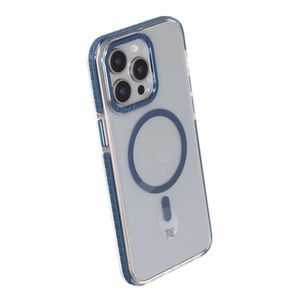 Rvelon iPhone 15 Pro Cover TPU MagSafe Blå
