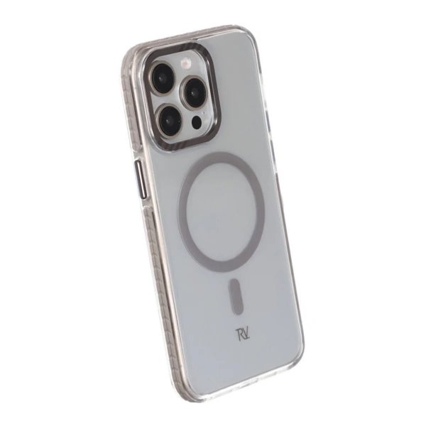 Rvelon iPhone 15 Pro Cover TPU MagSafe Grå