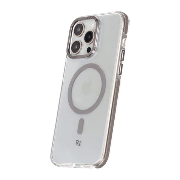 Rvelon iPhone 15 Pro Cover TPU MagSafe Grå