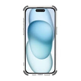 Rvelon iPhone 15 Pro Cover, forstærkede hjørner, blå