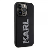 Karl Lagerfeld iPhone 15 Pro Cover 3D Rubber Karl Sort