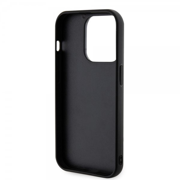 Karl Lagerfeld iPhone 15 Pro Cover 3D Rubber Karl Sort