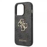 Guess iPhone 15 Pro Cover 4G Logo Grå