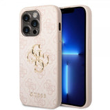 Guess iPhone 15 Pro Cover 4G Logo Rose