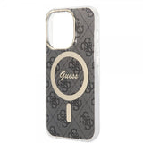 Guess iPhone 15 Pro Cover 4G Pattern MagSafe Sort