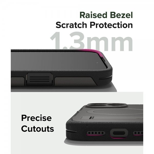 Ringke iPhone 15 Pro Cover Alle MagSafe Gun Metal