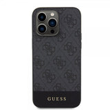 Guess iPhone 15 Pro Cover Bottom Stripe MagSafe Sort