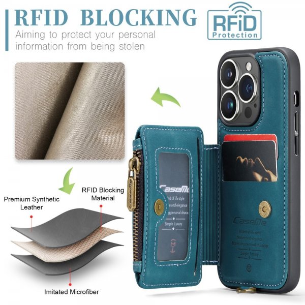 CaseMe iPhone 15 Pro Cover C20 Series Petrol