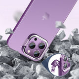 X-Level iPhone 15 Pro Cover Kameraram Kickstand Lilla