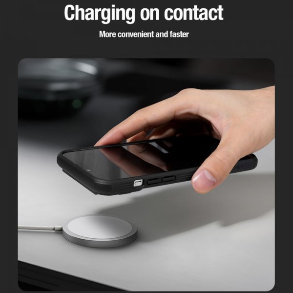 Nillkin iPhone 15 Pro Cover CamShield MagSafe Blå