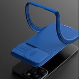 Nillkin iPhone 15 Pro Cover CamShield MagSafe Blå