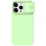 Nillkin iPhone 15 Pro Cover CamShield Silky Lysegrøn