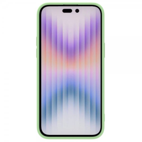 Nillkin iPhone 15 Pro Cover CamShield Silky Lysegrøn