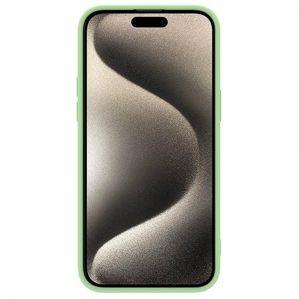 Nillkin iPhone 15 Pro Cover CamShield Silky MagSafe Lysegrøn