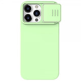 Nillkin iPhone 15 Pro Cover CamShield Silky MagSafe Lysegrøn