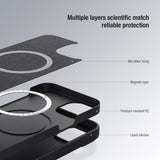 Nillkin iPhone 15 Pro Cover CamShield Silky MagSafe Lysegrøn