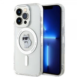 Karl Lagerfeld iPhone 15 Pro Cover Choupette MagSafe Transparent