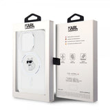 Karl Lagerfeld iPhone 15 Pro Cover Choupette MagSafe Transparent