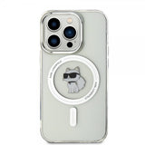Karl Lagerfeld iPhone 15 Pro Cover Choupette MagSafe Transparent