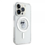 Karl Lagerfeld iPhone 15 Pro Cover Choupette MagSafe Transparent