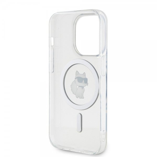 Karl Lagerfeld iPhone 15 Pro Cover Choupette MagSafe Transparent