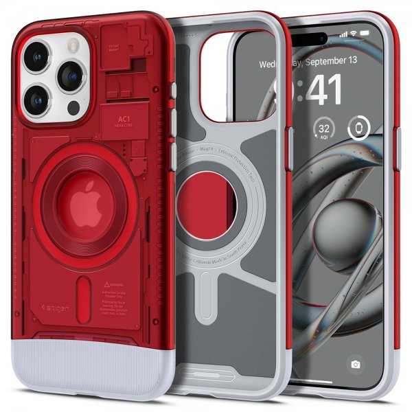 Spigen iPhone 15 Pro Cover Classic C1 MagFit Ruby