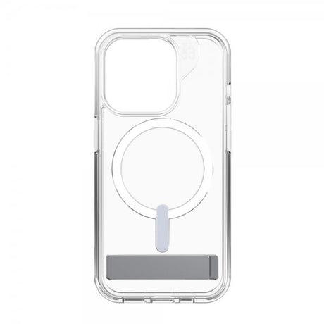 ZAGG iPhone 15 Pro Cover Crystal Palace Snap Kickstand Transparent